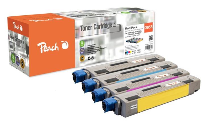PEACH kompatibilní toner OKI MC853-series MultiPack bk, c, m, y