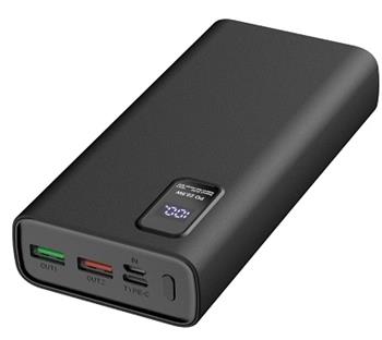 PLATINET POWER BANK 20000mAh Polymer PD 3.0 QC 3.0 LED Screen Black