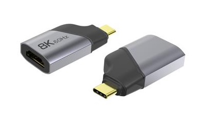 PremiumCord Adaptér USB-C na HDMI rozlišení obrazu 8K@60Hz,4K@144Hz Aluminium