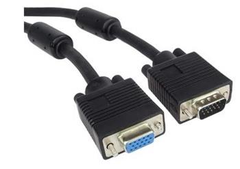 PremiumCord Kabel prodlužovací HQ(Coax) 2x ferrit, SVGA, DDC2, 3xCoax+8žil, 3m