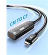 PremiumCord USB-C 3.2 Gen 2 repeater a prodlužovací kabel Male-Female, 10Gbps Aluminium 7m