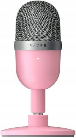 Razer Seiren Mini Quartz - stolní streamovací mikrofon, růžová