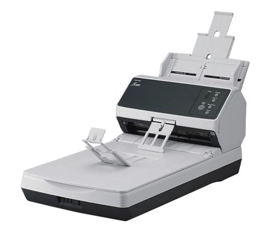 Ricoh fi-8250, A4, color, duplex, 100ipm v barvě 300dpi, ADF 100 + A4 ploché lože (flatbed), USB 3.2 + RJ-45, ultrazvuk