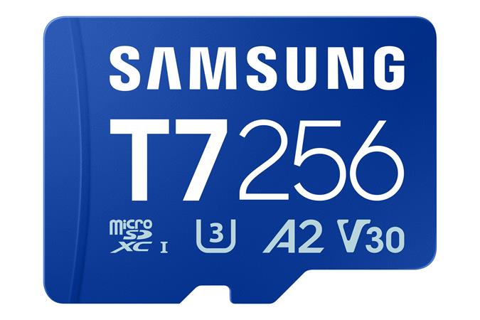 Samsung T7/Micro SDXC/256GB/UHS-I U3 / Class 10/Modrá + Adaptér