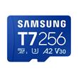 Samsung T7/Micro SDXC/256GB/UHS-I U3 / Class 10/Modrá + Adaptér