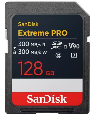 SanDisk Extreme PRO, 128GB SD UHS-II (V90)