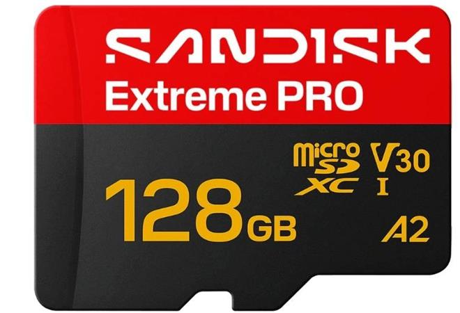 SanDisk Extreme PRO microSD UHS-I 128GB 250MB/s(R) / 120MB/s(W)