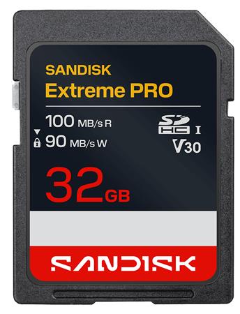 SanDisk Extreme Pro SD UHS-I 32GB SD 100MB/s Read 90MB/s Write