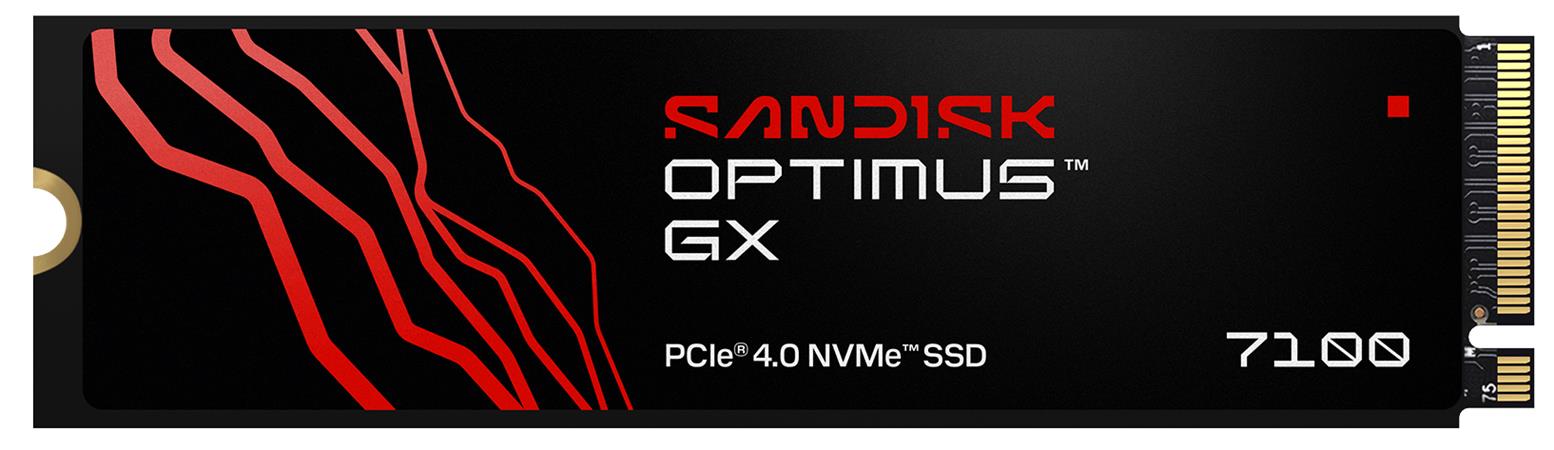 SANDISK OPTIMUS GX 7100 SSD NVMe 4TB PCIe, Gen4, (R:7000, W:6700MB/s)