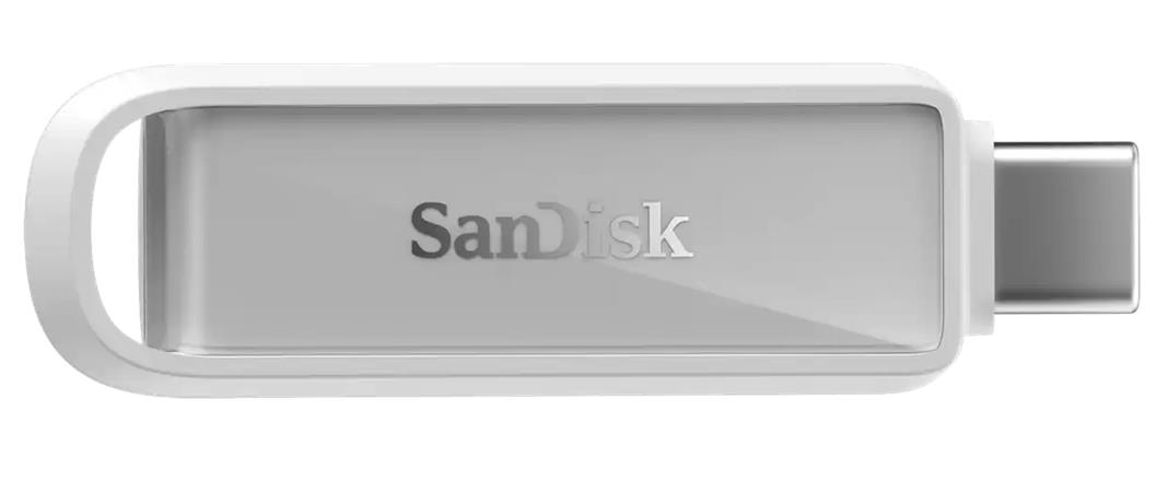 SanDisk Phone Drive Flash Disk 256GB USB-C, bílý