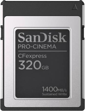 SanDisk PRO-CINEMA CFexpress Type B Card? 320GB up to 1700MB/s Read, up to 1500MB/s Write