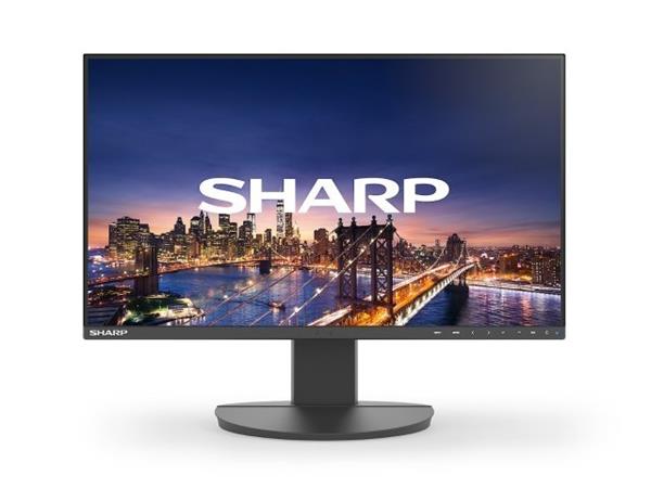 Sharp 27" EA272F - IPS, 1920x1080, 1000:1, 6ms, 240 nits, 2xDP, VGA, HDMI, USB-C, USB 3.1, Height adjustable, Repro, black