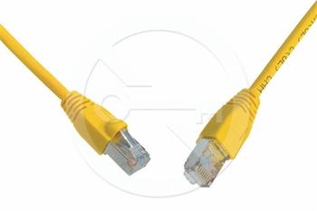 Solarix Patch kabel CAT5E SFTP PVC 15m žlutý snag-proof C5E-315YE-15MB