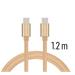 SWISSTEN DATA CABLE USB-C / USB-C TEXTILE 1,2M GOLD