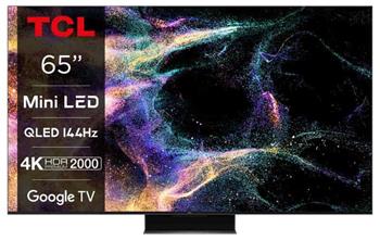 TCL 65C845 TV SMART Google TV QLED/65"/4K UHD/4400 PPI/144Hz/MiniLED/HDR10+/Dolby Vision/Dolby Atmos/DVB-T2/S2/C/VESA