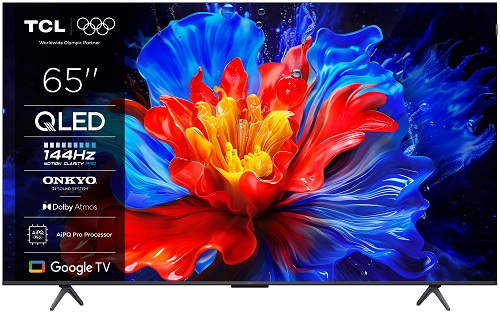 TCL 65P8K SMART TV 65" QLED/4K UHD/Direct LED/144Hz/4xHDMI/USB/LAN/GoogleTV POŠKOZENÁ KRABICE