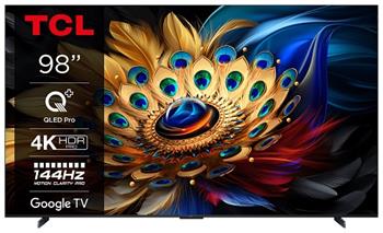 TCL 98C655 SMART TV 98" QLED/4K UHD/Direct LED/4xHDMI/2xUSB/LAN/GoogleTV