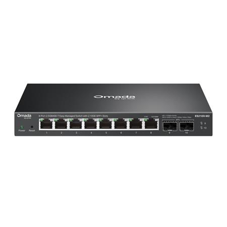 TP-Link ES210X-M2 Omada 8portový 2.5G BASE-T Easy Managed switch se 2 sloty 10GE SFP+