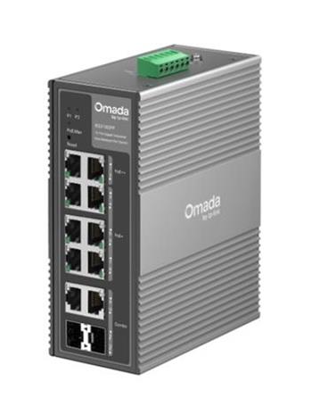 TP-Link IES210GPP Omada 10portový gigabitový průmyslový Easy Managed switch se 6 porty PoE+ a 2 porty PoE++