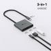 TP-Link UH3020C Hub USB typu C 3v1, 3x HDMI 4K při 60 Hz, 100W Power Delivery, 1× USB-A