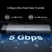 TP-Link UH9120C Hub USB typu C 9v1, HDMI 4K při 60 Hz, SD, microSD UHS-I, 100W Power Delivery, 1× USB-C, 3× USB-A, RJ-45
