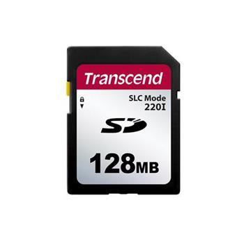 Transcend 128MB SD220I MLC průmyslová paměťová karta (SLC mode), 22MB/s R,20MB/s