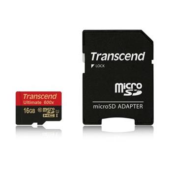 Transcend 16GB microSDHC (Class10) UHS-I 600x (Ult