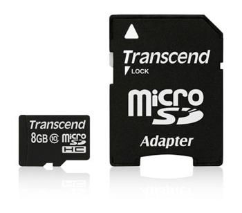 Transcend 8GB microSDHC Card Class 6 (SD