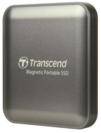 Transcend ESD420C 1TB, USB 20Gbps Type C, Externí odolný SSD disk (3D NAND flash), 2000MB/R, 2000MB/W, Magsafe, šedý