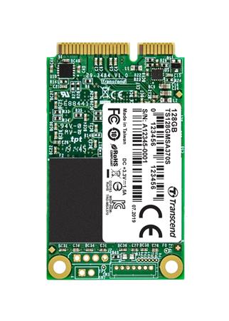 TRANSCEND MSA370S 128GB SSD disk mSATA, SATA III 6Gb/s (MLC), 530MB/s R, 200MB/s W
