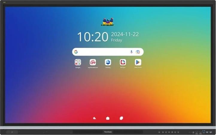 Viewsonic IFP7551 75" 4K 3840x2160/TFT/450cd/6,5ms/5xHDMI/VGA/DP/RS232/OPS/5xUSB/3xUSB-C/2xRJ45/Repso/VESA/Android 14