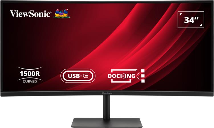 Viewsonic VG3419C-2 34" zakřivený VA/3440x1440@120Hz/3,5ms/300cd/HDMI/DP/USB/USB-C/RJ45/Repro/HAS/VESA