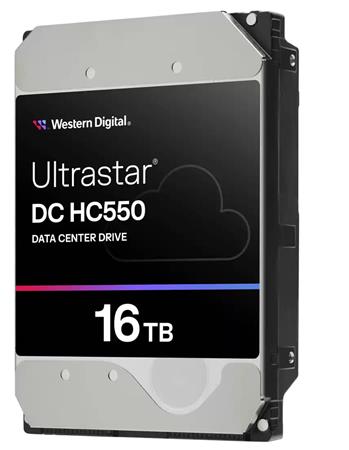WD Ultrastar HDD 16TB DC HC550 3.5in 26.1MM 512MB 7200RPM SATA ULTRA 512E ISE NP3