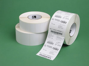 Zebra Label, Paper, 76x51mm; Direct Thermal, Z-Perform 1000D, Uncoated, Permanent Adhesive, 76mm Core, Perforation