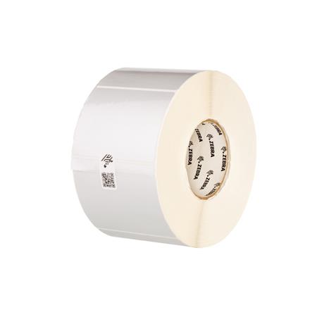 Zebra Label, Polyester, 57x19mm; Thermal Transfer, Z-Ultimate 3000T Silver, Permanent Adhesive, 76mm Core