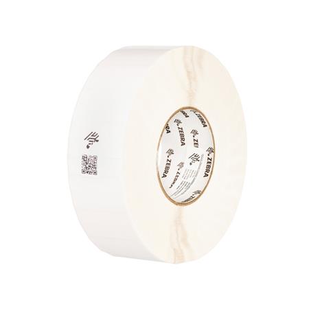 Zebra Label, Polyethylene, 76.2x76.2mm; Thermal Transfer, 8100T Z-Destruct PE, Permanent Adhesive, 76.2mm Core, Sample
