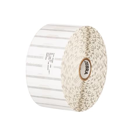 Zebra Label, Polypropylene, 2.1875x0.5in (55.6x12.7mm); DT, 8000D Jewelry, Coated, Permanent Adhesive, 1in (25.4mm) core, 3510/rol