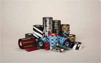 Zebra Wax Ribbon, 84mmx74m, 2300; Standard, 12mm core, 12/box