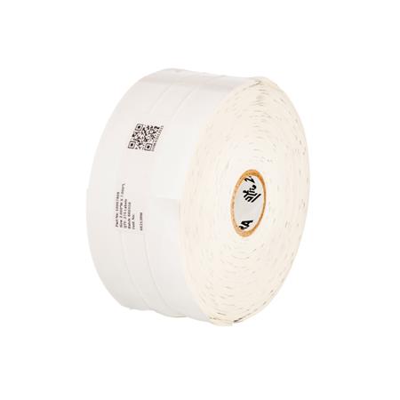 Zebra Wristband, Synthetic, 2x7in (50.8x177.8mm); DT, Lam 65843RM / 66213RM, Coated, 1in (25.4mm) core, 275/roll, 6/box. Black mar