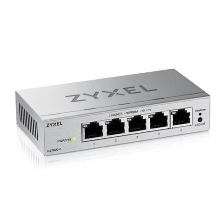 Zyxel GS1200-5 v3, 5 Port Gigabit webmanaged Desktop Switch