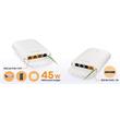 Zyxel PoE12-3PD, 4x 1Gb port PoE extender. 45W PoE budget, IP55 rated (outdoor)